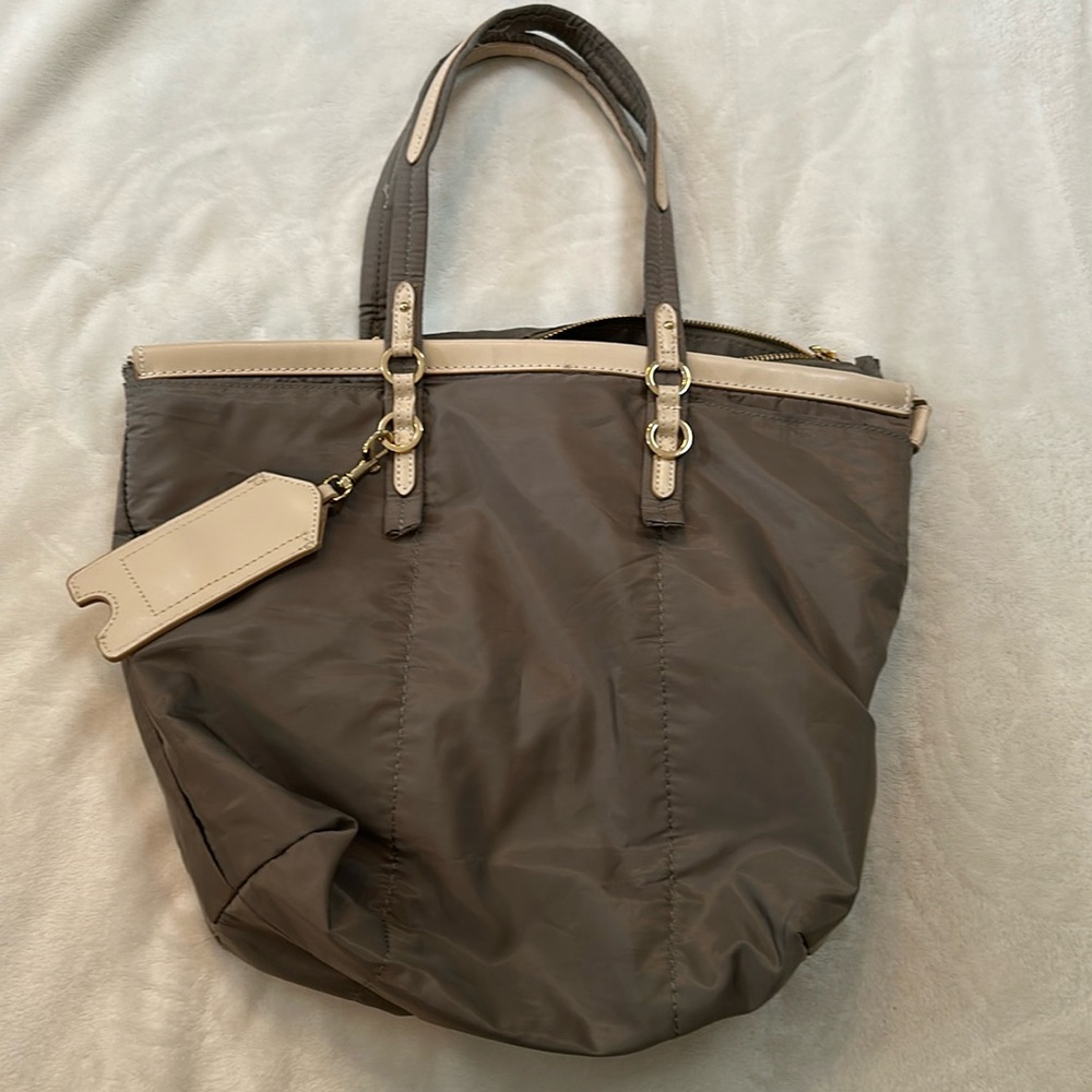 ZARA light olive color tote bag. Like new.